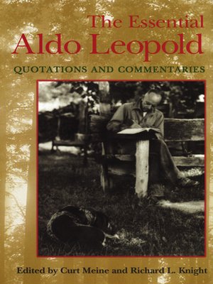 cover image of The Essential Aldo Leopold